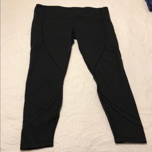 Black lululemon pace rival run tights, sz. 12